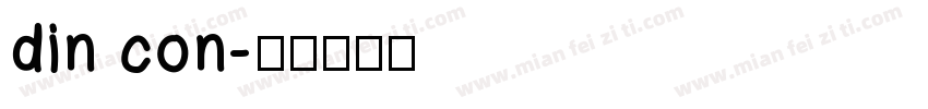 din con字体转换